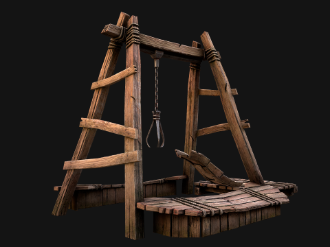 Quarry Crane for Resource Extraction 3D-Modell