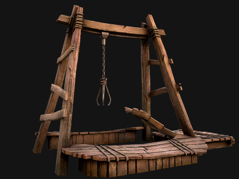 Quarry Crane for Resource Extraction 3D-Modell