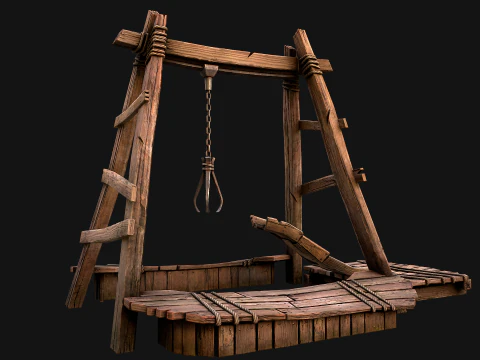 Quarry Crane for Resource Extraction 3D Model