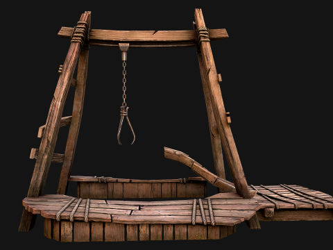 Quarry Crane for Resource Extraction 3D-Modell
