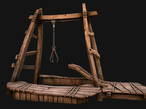 Quarry Crane for Resource Extraction 3D-Modell