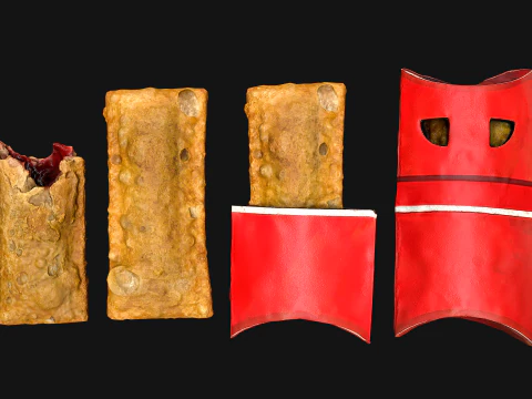 Cherry Pie McDonalds 3D Model