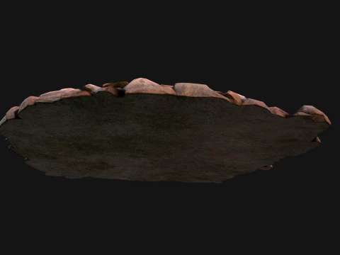 Mucchio di depositi di minerali minerali di pietre e rocce Modello 3D