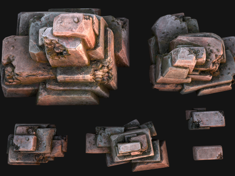 Rocks Stones Pack 3D 模型