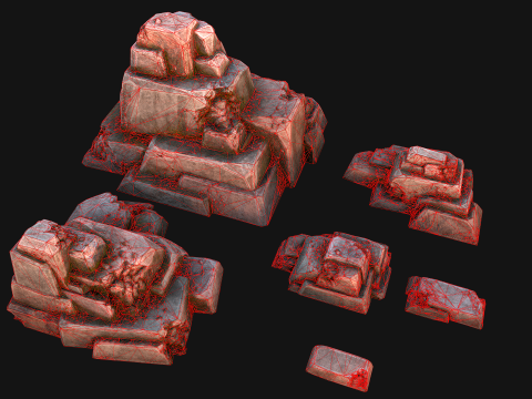 Rocks Stones Pack 3D 模型
