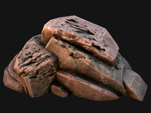 Rocks Stones Pebble Environment for Mine 3D 模型