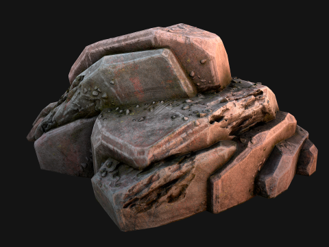 Rocks Stones Pebble Environment for Mine 3D 模型