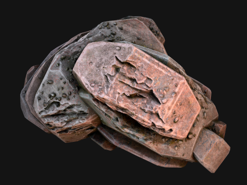 Rocks Stones Pebble Environment for Mine 3D 模型