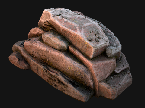 Rocks Stones Pebble Environment for Mine 3D 模型