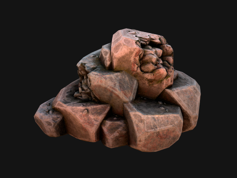 Stones and Rocks Stylized Pack 3D-Modell