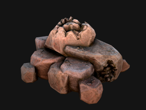 Stones and Rocks Stylized Pack 3D-Modell