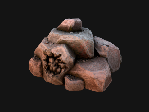 Stones and Rocks Stylized Pack 3D-Modell