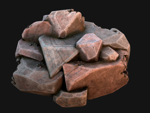 Stones and Rocks Stylized Pack 3D-Modell