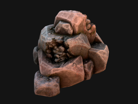 Stones and Rocks Stylized Pack 3D-Modell