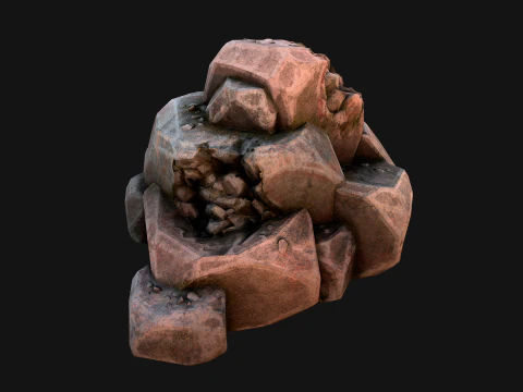 Stones and Rocks Stylized Pack 3D Model
