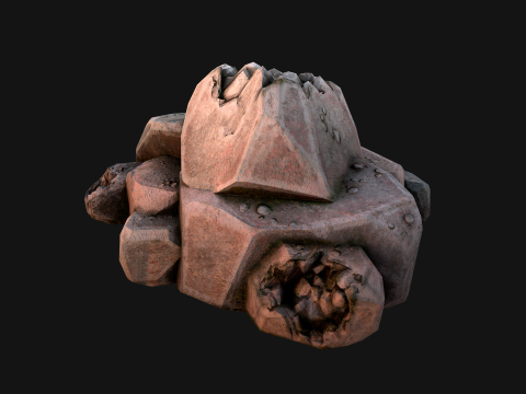Stones and Rocks Stylized Pack 3D-Modell