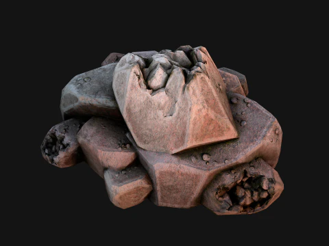 Stones and Rocks Stylized Pack 3D Model