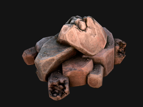 Stones and Rocks Stylized Pack 3D-Modell