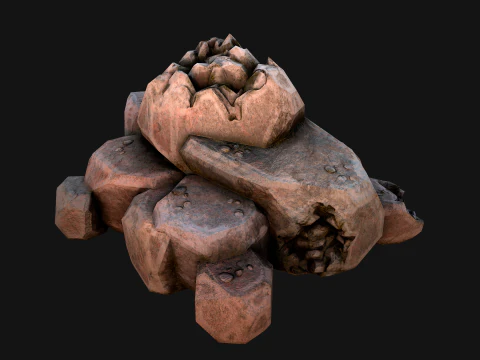 Stones and Rocks Stylized Pack 3D Model