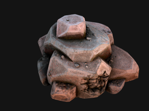 Stones and Rocks Stylized Pack 3D-Modell