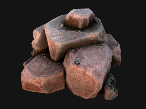 Stones and Rocks Stylized Pack 3D-Modell