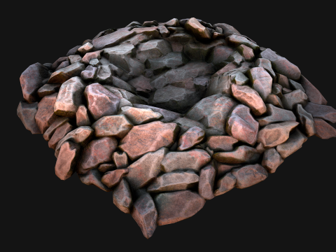Stones Rocks Pebble Pack 3D Model