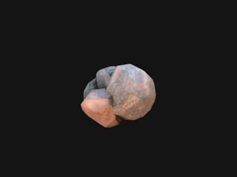Tin Ores Deposits Minerals Metal Mine 3D Model