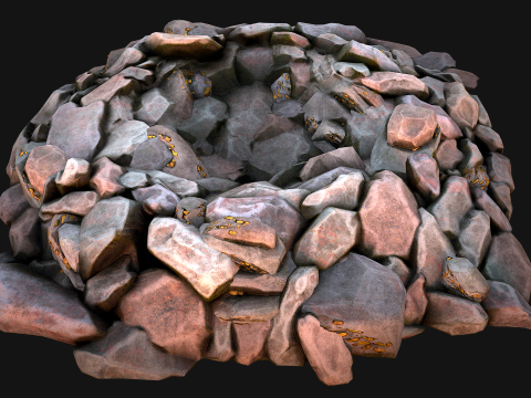 Gold Deposits in The Ground 3D मॉडल
