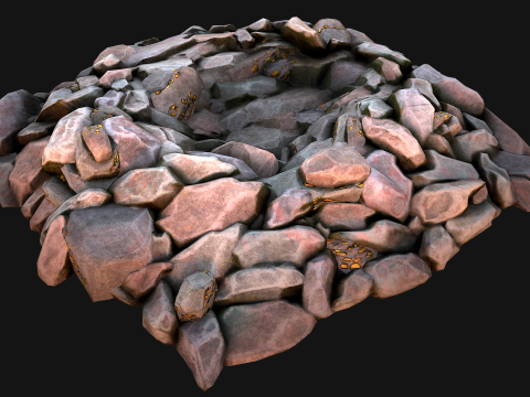 Gold Deposits in The Ground 3D मॉडल