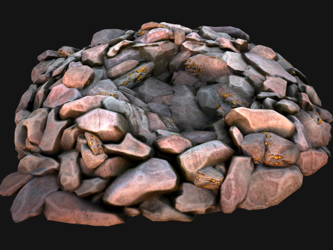 Gold Deposits in The Ground 3D मॉडल