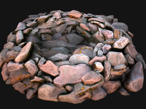 Gold Deposits in The Ground 3D मॉडल