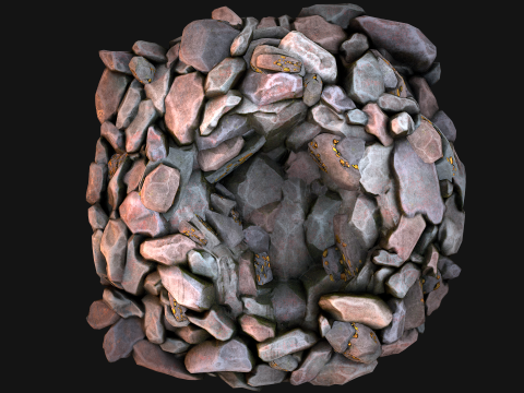 Gold Deposits in The Ground 3D मॉडल