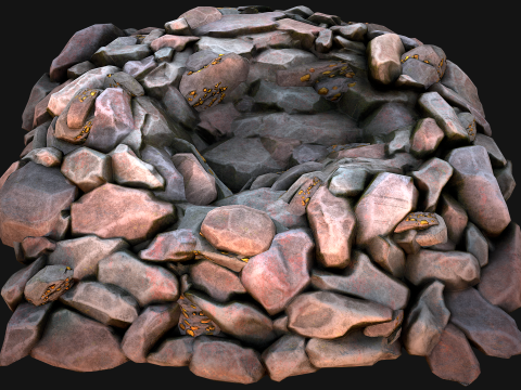 Gold Deposits in The Ground 3D मॉडल