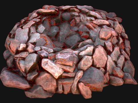 Gold Deposits in The Ground 3D मॉडल