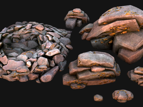 Gold Ore Mineral Treasure Mines 3D Model