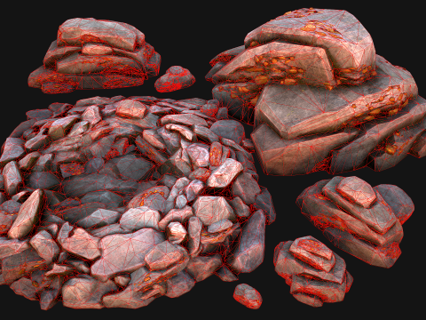 Gold Ore Mineral Treasure Mines 3D Model