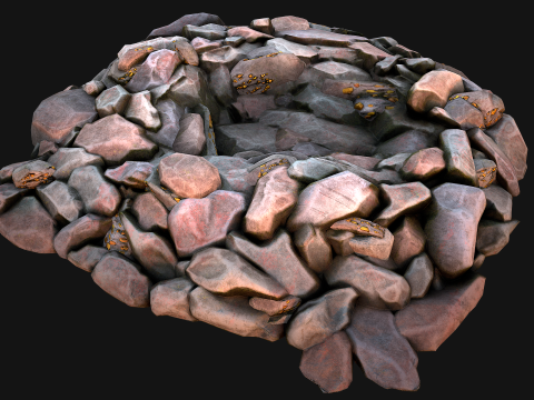 Gold Ore Mineral Treasure Mines 3D Model