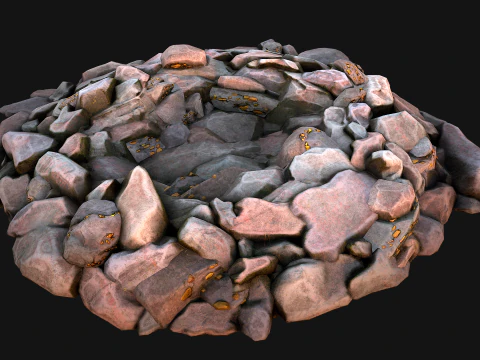 Gold Ore Mineral Treasure Mines 3D Model