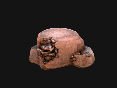 Stones and Rocks Iron Ore Mineral 3D Model