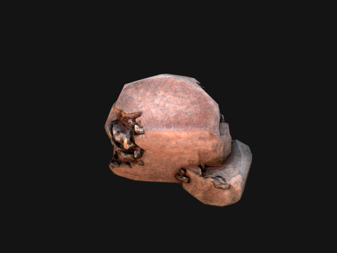 Stones and Rocks Iron Ore Mineral 3D Model