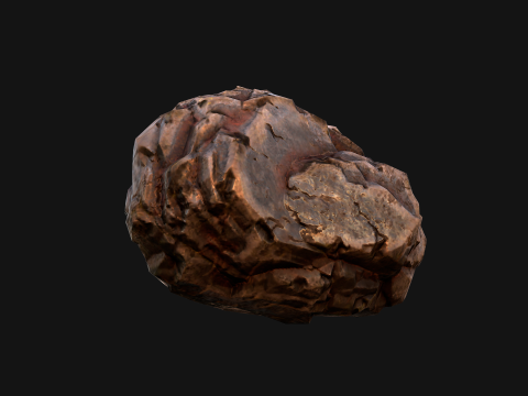 Stones and Rocks Iron Ore Mineral 3D Model