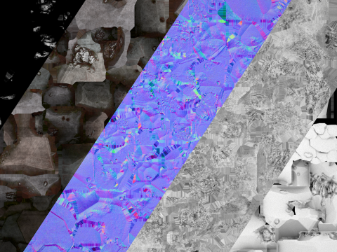 Stones and Rocks Iron Ore Mineral 3D Model