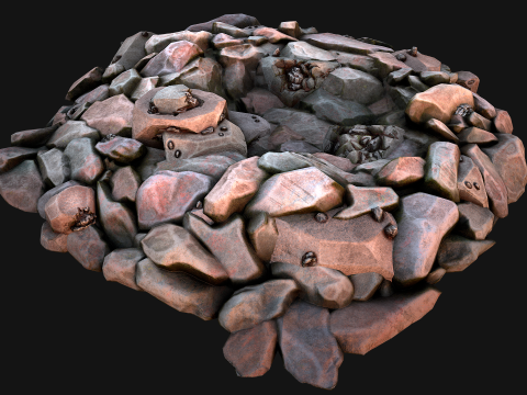Iron Metal Ore Minerals 3D Model