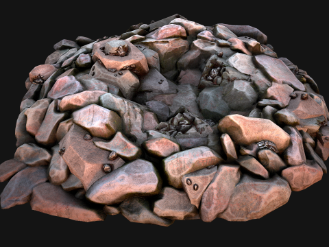 Iron Metal Ore Minerals 3D Model