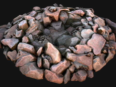 Iron Metal Ore Minerals 3D Model
