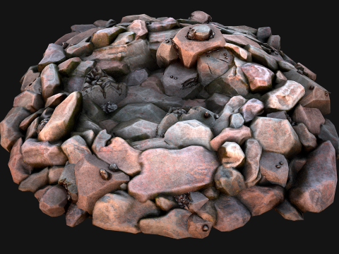 Iron Metal Ore Minerals 3D Model