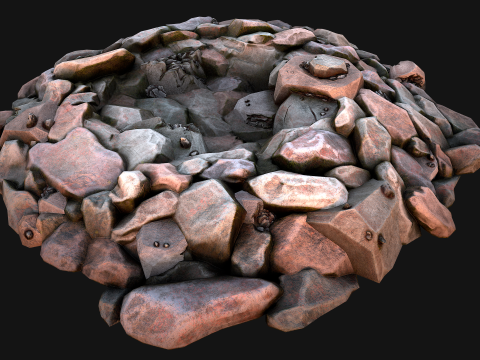 Iron Metal Ore Minerals 3D Model
