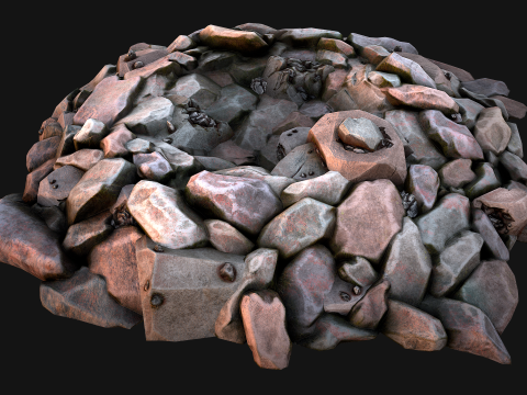 Iron Metal Ore Minerals 3D Model