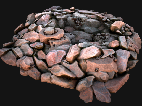 Iron Metal Ore Minerals 3D Model