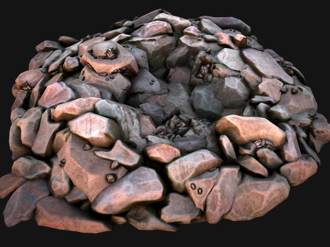 Iron Metal Ore Minerals 3D Model